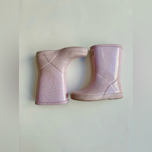 Hunter - Kids First Classic Rain Boot Glitter Mauve - Picture 6 of 7